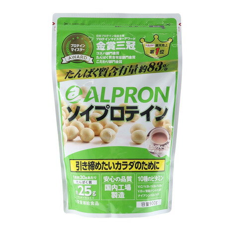 アルプロン（alpron）（メンズ、レディース）ソイプロテイン ミルクティー風味 900g 約30回分 1