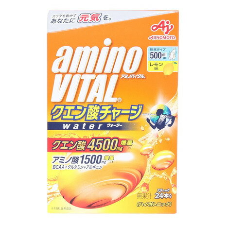 アミノバイタル(amino VITAL)(メンズ、レディース)クエン酸チャージウォーター 24本入 レモン味 粉末 BCAA クエン酸 4500mg アミノ酸 ...