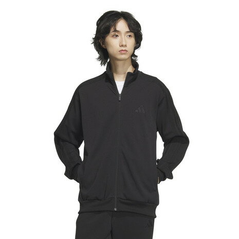 アディダス(adidas)(メンズ)スリーストライプス レギュラーフィット ダブルニット トラックジャケット JZR00