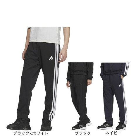【ポイント10倍!要エントリー★11/25-27 01:59まで】アディダス(adidas)(メンズ)スリーストライプス レギュラーフィット ダブルニット オープンヘム トラックパンツ JZR01
