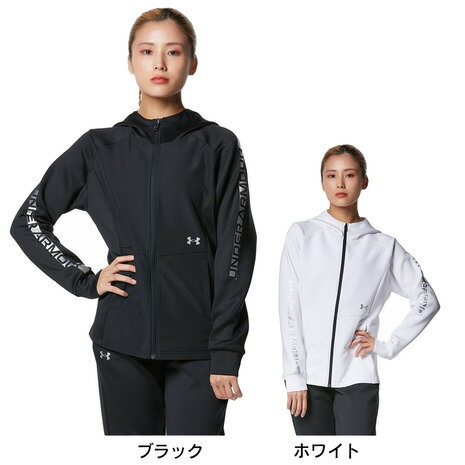 アンダーアーマー（UNDER ARMOUR）（レディース）パーカー レディース ハイブリッドニット フルジップ フーディー 1381235