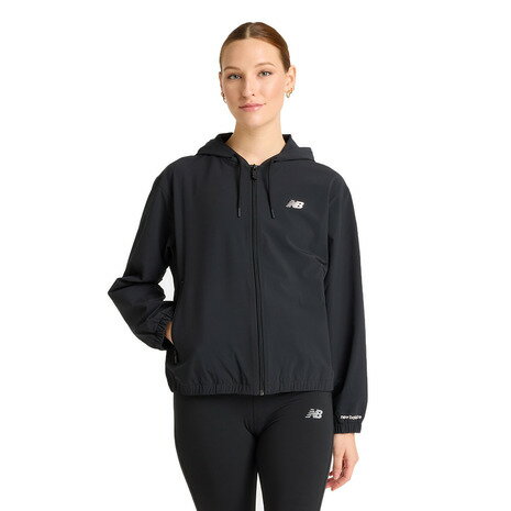 【ポイント10倍!要エントリー★ブラックフライデー限定】ニューバランス(new balance)(レディース)ストレッチウーブンジャケット AWJ51503BK