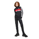 アディダス(adidas)(キッズ)キッズ シーズナル エッセンシャルズ Tiberio スリーストライプス トリコット トラックスーツ KQG66-JC7519(4)