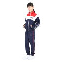 【最大7万ポイントバック!要エントリー&抽選★5/10限定】フィラ(FILA)(キッズ)ジュニア ウォームアップスーツ 上下セット 143-703NV