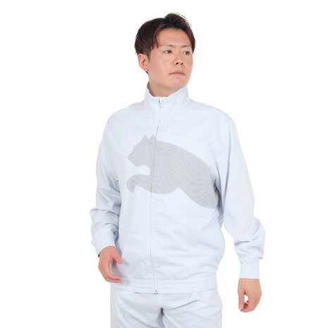 【20%OFFクーポン対象!12/11まで】プーマ(PUMA)(メンズ)TRAIN BIG CAT ウーブンフルジップジャケット 525563 42 SLV