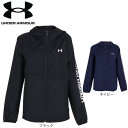 アンダーアーマー（UNDER ARMOUR）（レディース）フード付き 撥水 UAワードマーク ウーブン フルジップ ジャケット 1378322