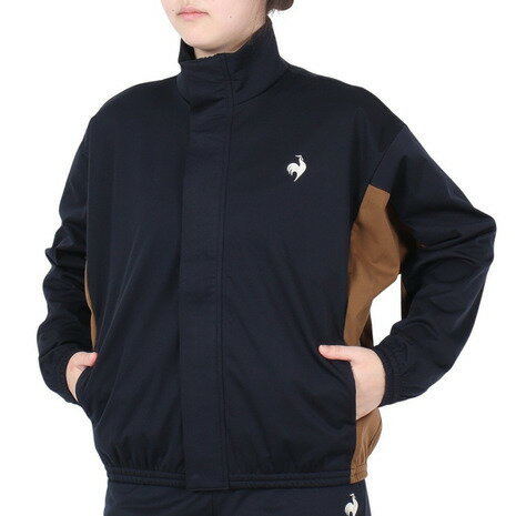 ルコックスポルティフ(lecoqsportif)(レディース)はっ水 防風 保温 ストレッチ ボンディング フリースジャケット LT4FWB60L NV00 ルコックスポルティフ(lecoqsportif)(レディース)はっ水 防風 保温 ストレッチ ボンディング フリースジャケット LT4FWB60L NV00
