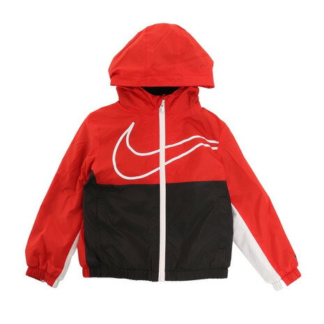 ウインドブレーカー 子供用 ナイキ（NIKE）（キッズ）アウター 裏フリース ウィンドブレーカー ジャケット スウッシュ 76J331-U10 ※要サイズ確認