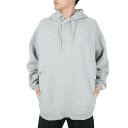 【10%OFFクーポン対象!8/21まで】ニューバランス(new balance)(メンズ)パーカー メンズ 1000 ダメージ加工 裏起毛 オーバーサイズフィット AMT35147AG