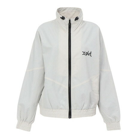 エックスガール（X-gir）（レディース）ロゴ ワインドアップ ジャケット 155253021002-OFF WHITE