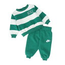 【最大7万ポイントバック!要エントリー&抽選★5/1限定】ナイキ(NIKE)(キッズ)ベビー SNL ストライプ クルーネック スウェット 上下セット 66M2...