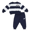 【最大7万ポイントバック!要エントリー&抽選★5/1限定】ナイキ(NIKE)(キッズ)トドラー SNL ストライプクルー スウェットスーツ 上下セット 76M2...