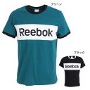 リーボック REEBOK メンズ Tシャツ メンズ 半袖 トレーニング エッセンシャルズ リニア ロゴ GLT76-FK6123 FK6125