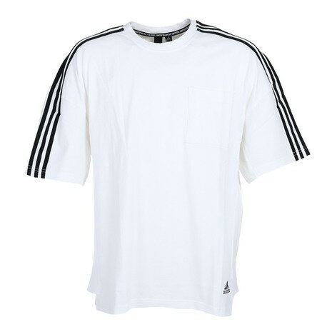 アディダス（adidas） Tシャツ メンズ 半袖 マストハブ 3ストライプス LOOSE JKL55-GN0811 カットソー （メンズ）