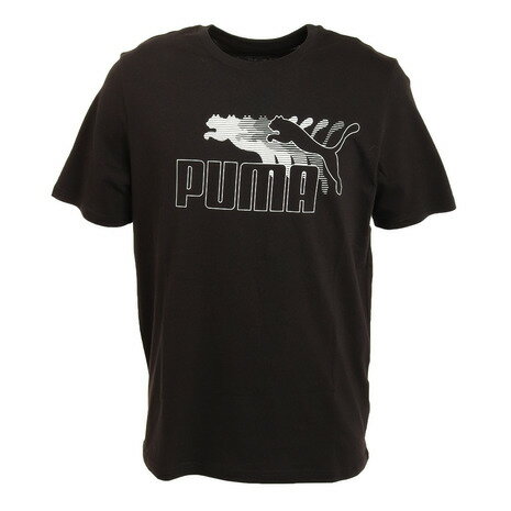 プーマ（PUMA） NO.1 LOGO グラフィックTシャツ 849473 01 BLK （メンズ）