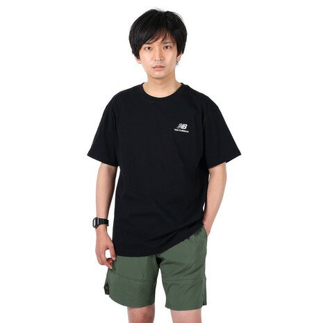 ニューバランス Tシャツ メンズ ニューバランス（new balance）（メンズ、レディース）半袖Tシャツ メンズ Essentials uni-ssentials UT21503BK