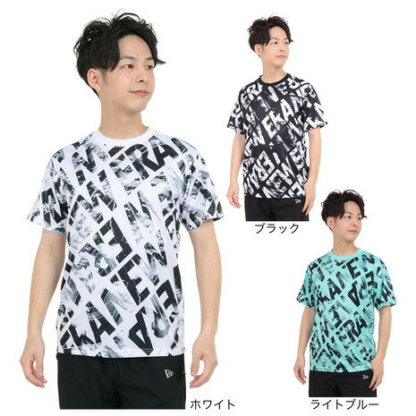 ニューエラ（NEW ERA）（メンズ）半袖Tシャツ メンズ テック Allover Logo 13516838 13516839 13516840