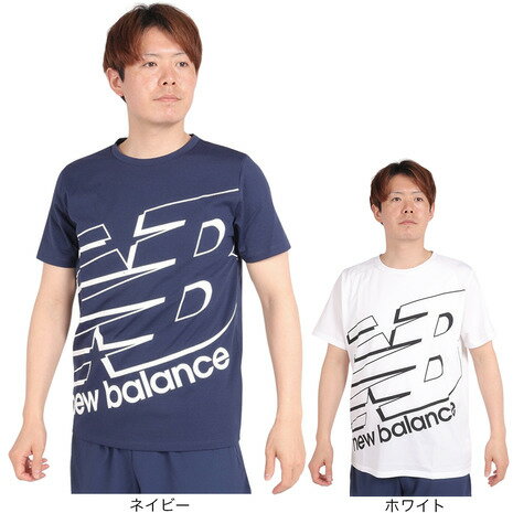 ニューバランス（new balance）（メンズ）ビッグロゴ半袖Tシャツ AMT31078