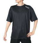 ジローム（GIRAUDM）（メンズ）ドライプラス JACQUARDT 半袖Tシャツ CT4S0023-TR863-GRES BLK