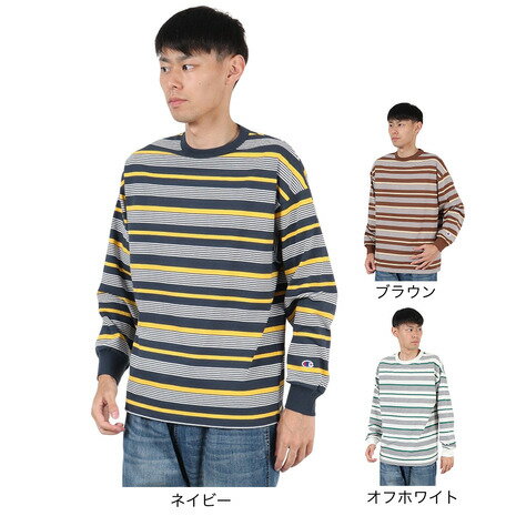 チャンピオン-ヘリテイジ（CHAMPION-HERITAGE）（メンズ）16s ボーダー 長袖Tシャツ C3-C405