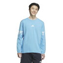 アディダス(adidas)(メンズ)ワーディング パック ルーズフィット ヘビーシングルジャージー 長袖Tシャツ KQD24-JM2078