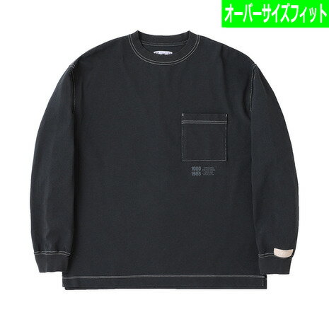 ニューバランス（new balance）（メンズ）Tシャツ 長袖 メンズ 黒 1000 オーバーサイ