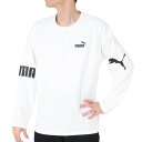 プーマ（PUMA）（メンズ）長袖Tシャツ メンズ POWER 674925 02 WHT