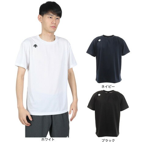 デサント（DESCENTE）（メンズ） Tシャツ 半袖 メンズ 吸汗速乾 ワンポイントシンプル 白 ホワイト ハ..