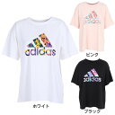 【5/10 24h限定 エントリー＆対象3店舗以上買い回りで最大P10倍！】アディダス（adidas）（レディース）半袖Tシャツ レディース フラワーグラフィック ルーズフィット IDF63