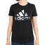 アディダス（adidas）（レディース）半袖Tシャツ レディース エッセンシャルズ プリントロゴ コットン QU658-HD9328