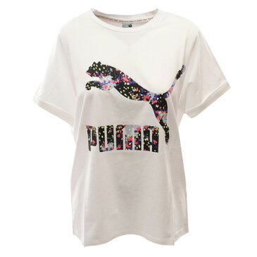 プーマ（PUMA） Tシャツ レディース 半袖 AOP ロールアップ 597459 02 WHT （Lady's）