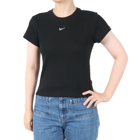 ナイキ（NIKE）（レディース）NSW リブ タイツ 半袖Tシャツ HV4995-010