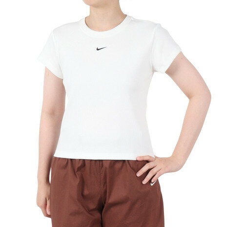 ナイキ（NIKE）（レディース）NSW リブ タイツ 半袖Tシャツ HV4995-100