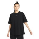 ナイキ Tシャツ レディース ナイキ（NIKE）（レディース）Tシャツ 半袖 レディース 黒 コットン エッセンシャル DX7911-010