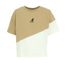 カンゴール(KANGOL)(キッズ)バイカラー切替 半袖Tシャツ 887445 WHT(4)