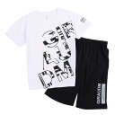 ジローム(GIRAUDM)(キッズ)上下セット キッズ ドライプラス Tシャツ パンツ CT3S0072-TR865-GRSD WHT(4)