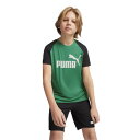 【最大7万ポイントバック!要エントリー&抽選★5/1限定】プーマ(PUMA)(キッズ)ボーイズ ポリ 半袖Tシャツ & ショーツセット 849634 86 GR...