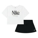 ナイキ(NIKE)(キッズ)ガールズ WILD SCOOTER 半袖Tシャツ スカート 上下セット 26M926-023