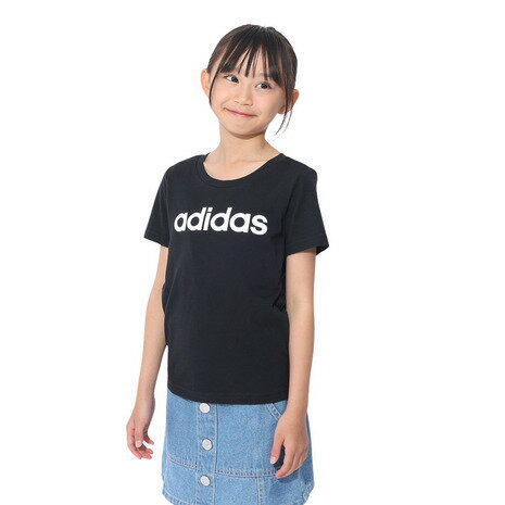 アディダス（adidas）（キッズ）半袖Tシャツ キッズ エッセンシャルズ コットン スリムフィット ECK52-IC3149