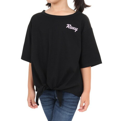 ロキシー（ROXY）（キッズ）半袖Tシャツ キッズ MINI SUNNY SUNSET ラッシュガード TLY232103 BLK