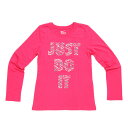 ナイキ(nike) ガールズ クルー JDI タイガーロゴ 長袖Tシャツ 822496-616FA16 (Jr)