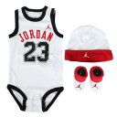 ジョーダン(JORDAN)(キッズ)ベビー ハット・ボディースーツ・ソックス 3ピースセット MJ0208-001