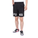 【最大7万ポイントバック!要エントリー&抽選★8/1限定】プーマ(PUMA)(メンズ)ロゴ 9 トレーニング ショーツ 521539 01 BLK