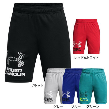 アンダーアーマー（UNDER ARMOUR）（キッズ）短パン ハーフパンツ テック ロゴ ショーツ 吸汗速乾 スト..