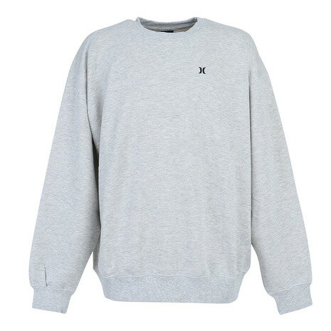 ハーレー（HURLEY）（メンズ）トレーナー スウェット 上 ライトグレー グレー ICON SWEAT クルー MFL2200005-AGHT