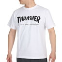 スラッシャー（THRASHER）（メンズ）Tシャツ メンズ 半袖 MAG LOGO TH8101WHT カットソー