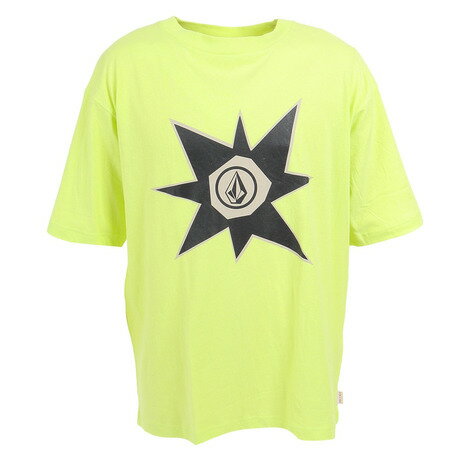 ボルコム（Volcom）（メンズ）半袖Tシャツ メンズ ENTERTAINMENT LONG PLAYING 23SP AF312301 HILIGHTER GREEN