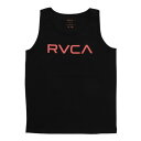 ルーカ タンクトップ  メンズ ルーカ（RVCA）（メンズ）ノースリーブ バックプリント HEX FENCE TANK 黒 タンクトップ BC041359 BLK