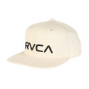ルーカ(RVCA)(メンズ、レディース)ツイル スナップバックキャップ BF041950 NAT