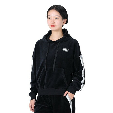 ロキシー パーカー レディース ロキシー（ROXY）（レディース）UVカット ベロア パーカー GO GIRL HOODIE 22FWRPO224529BLK